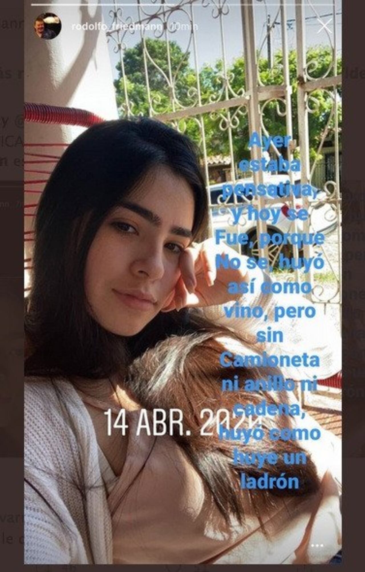Primer post. Captura de pantalla