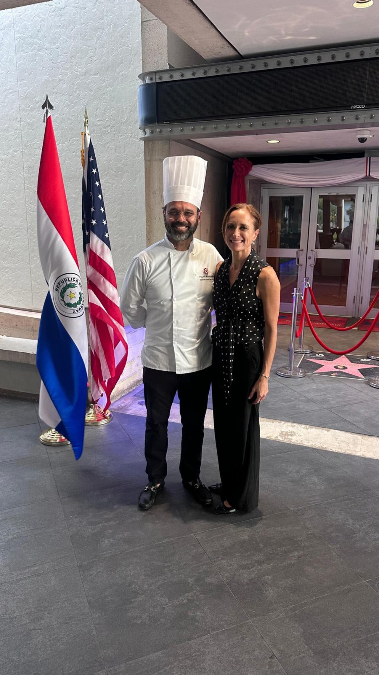 Con Victoria Sade, la directora del instituto en Miami.