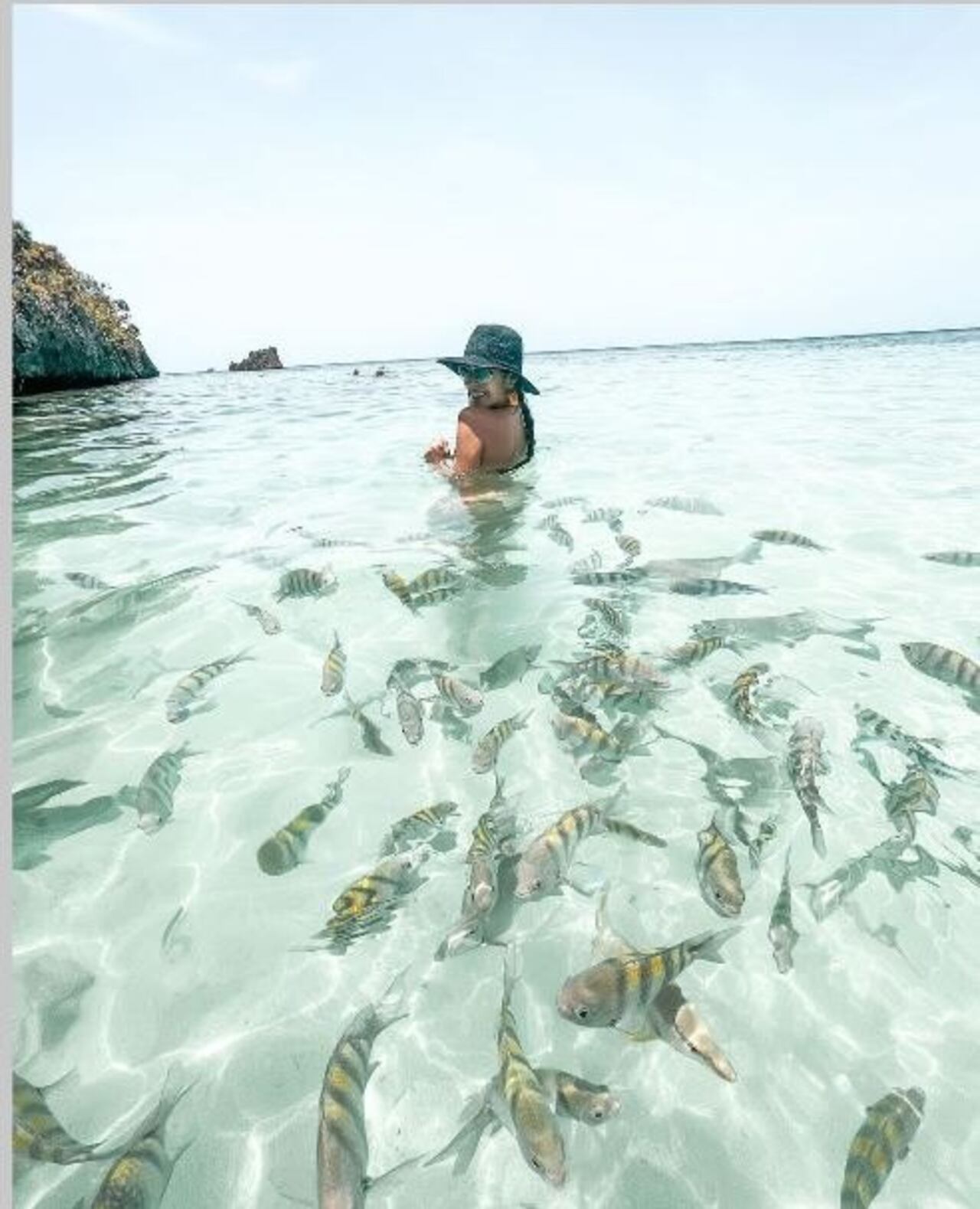 Vanessa Castro se despide de su corona disfrutando de las playas de Honduras.