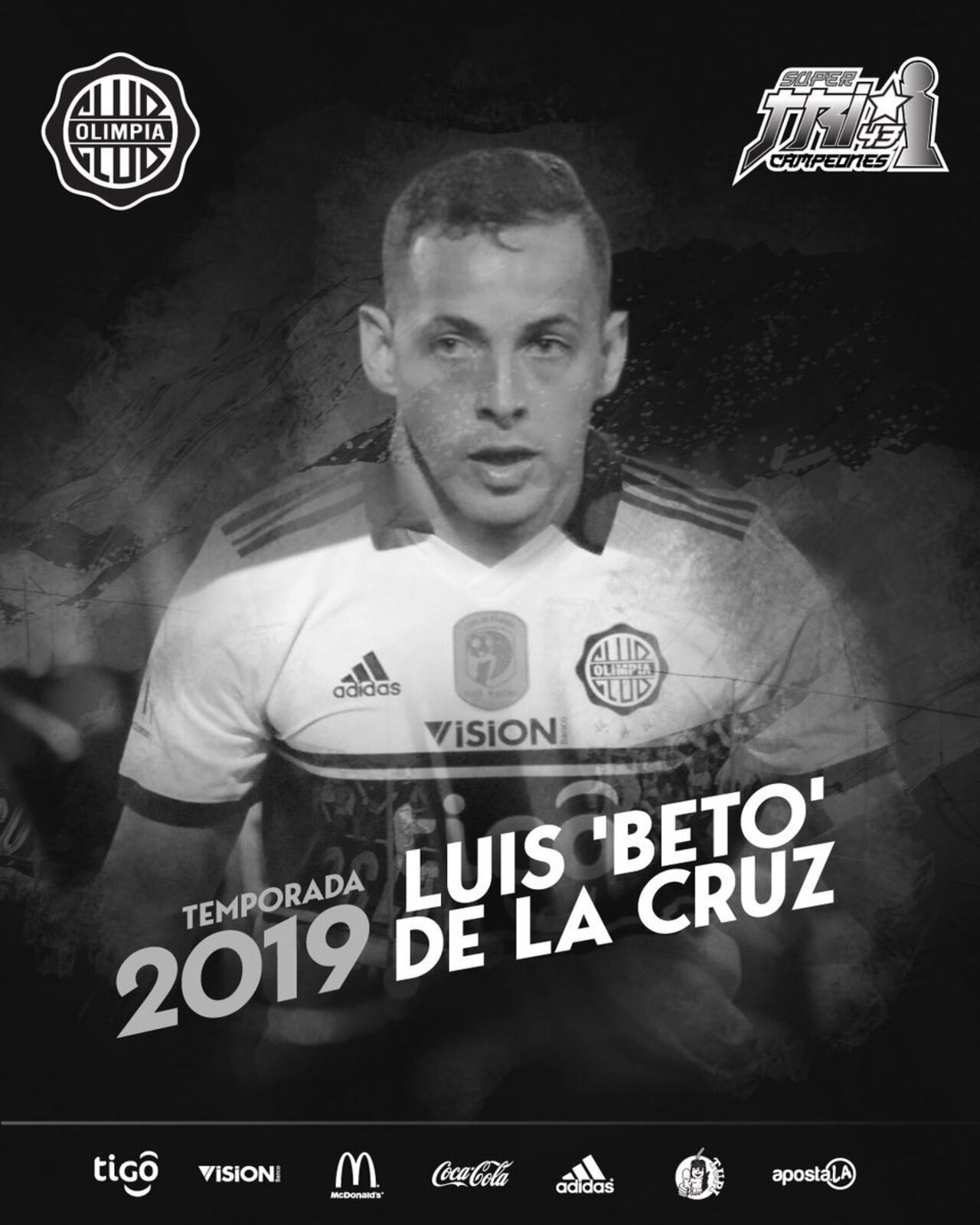 Así lo recibieron a Luis de la Cruz.