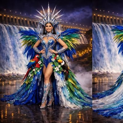 ¡No puede seeer! Robaron parte del traje de nuestra Miss Teen Universo