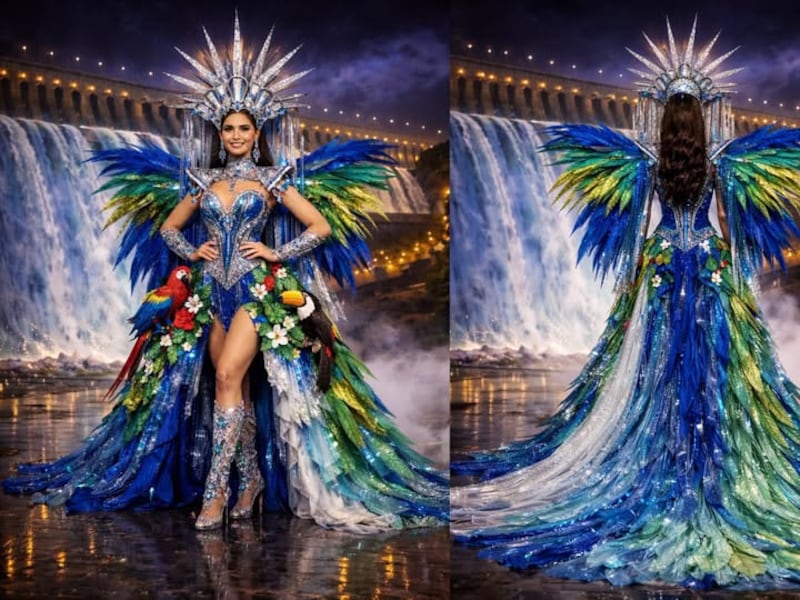 ¡No puede seeer! Robaron parte del traje de nuestra Miss Teen Universo