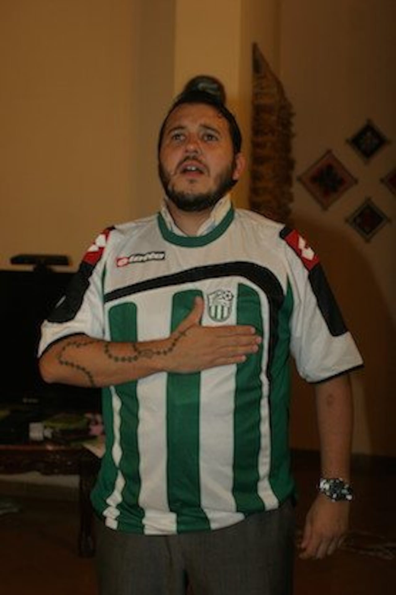 DE CUNA. José’i siempre cuenta que esfanático de cuna, del “Rubio” de Trinidad.