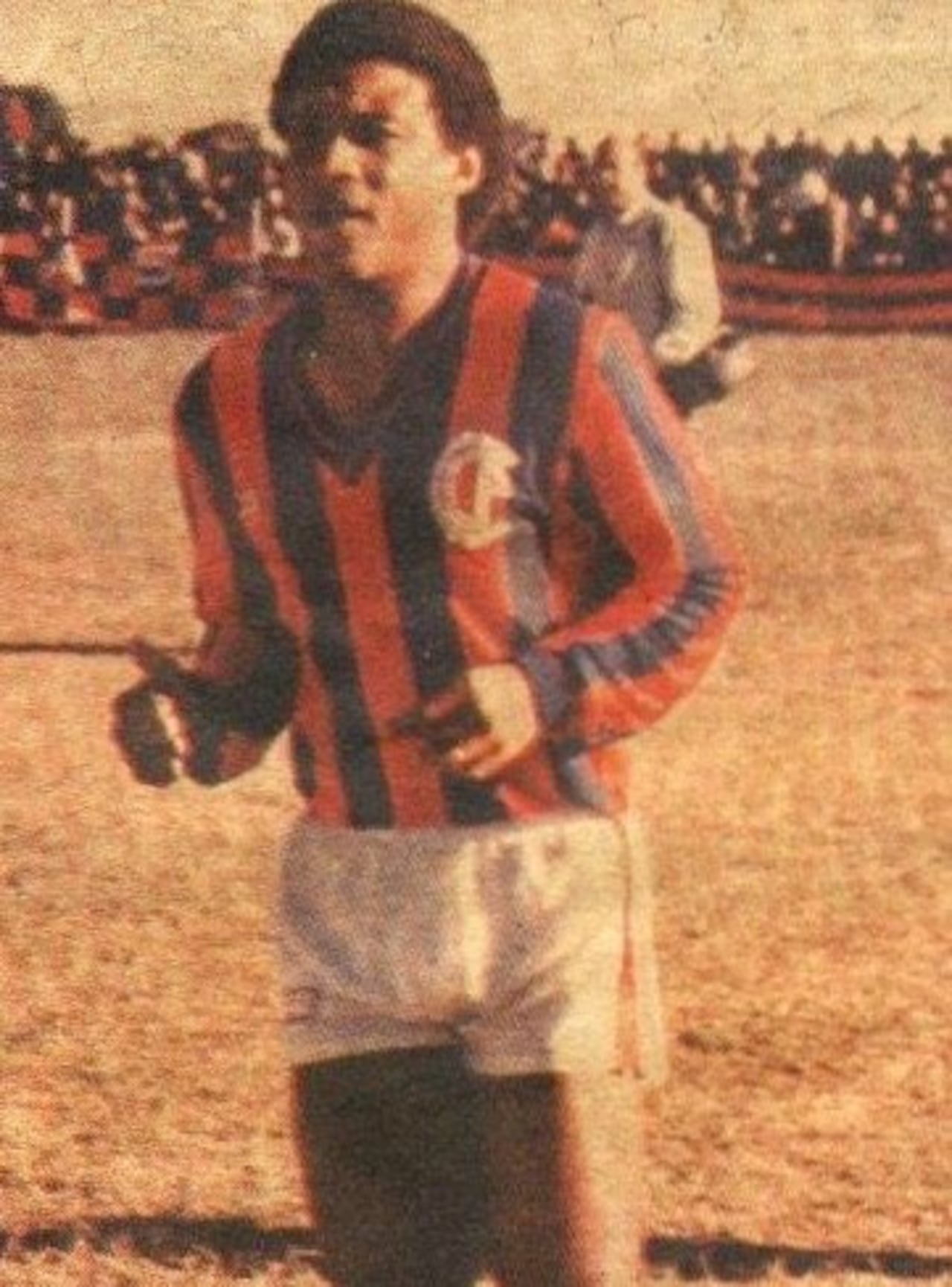 Custodio con la indumentaria azulgrana en 1988.