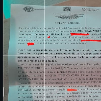 Denuncian amenazas del presi de la Liga Sanlorenzana