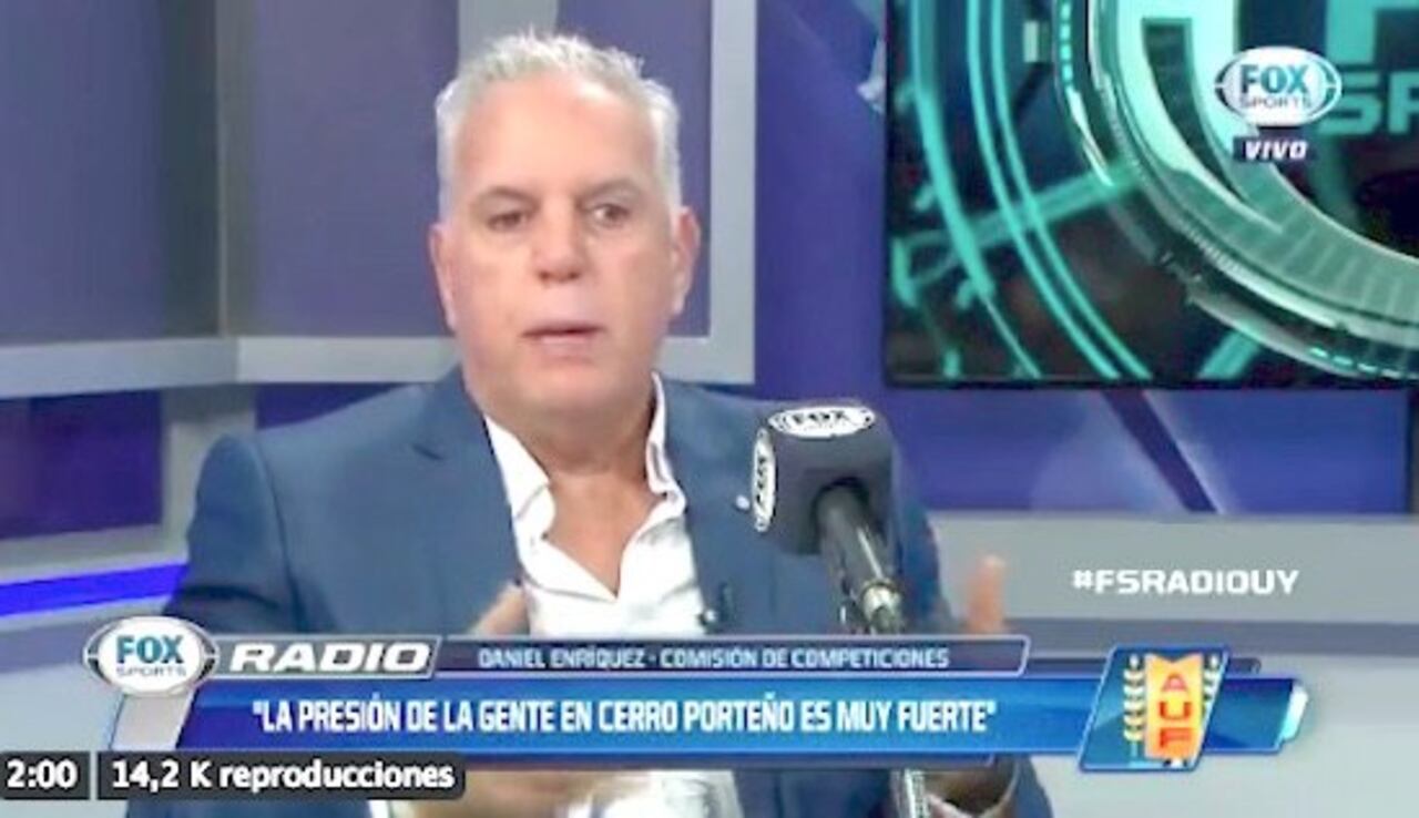 Daniel Enriquez, en uno de los programas de la cadena Fox Sports.