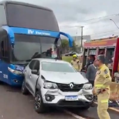 Chocaron buses que regresaban de Brasil con hinchas de Cerro Porteño