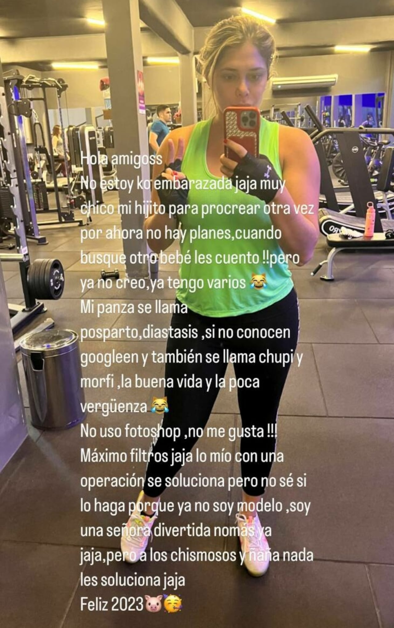 Gaby Mena y su singular posteo. (Foto: @gabymena85)