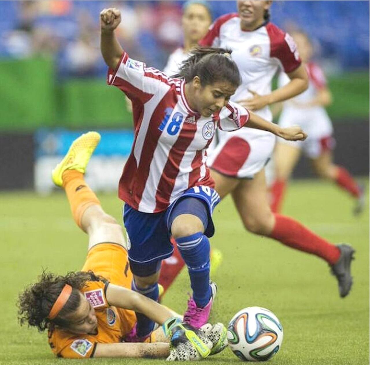 Portillo formó parte de la Albirroja Sub-20 que jugó el Mundial de Canadá en 2014.