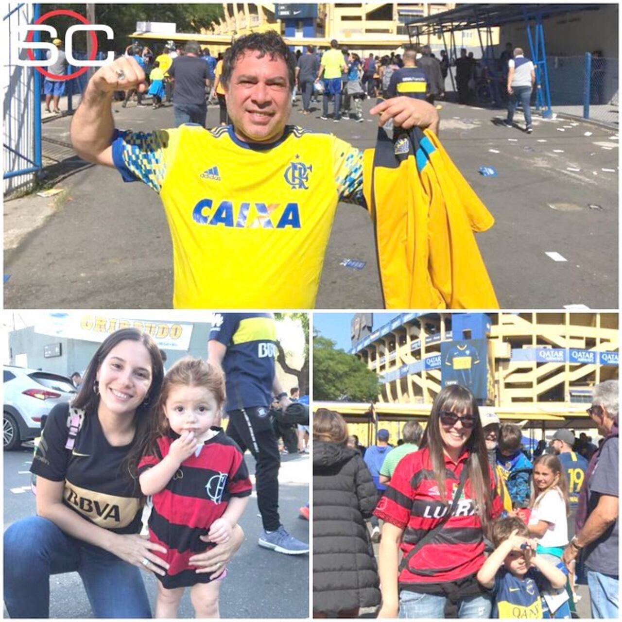 Así vistió un hincha de Boca. @SC_ESPN