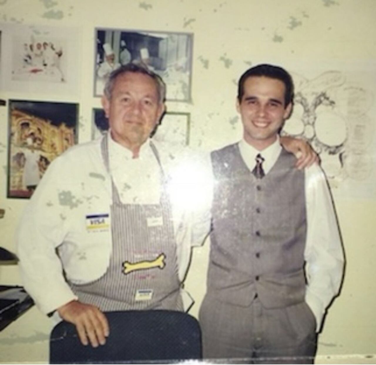 Con el “Gato” Carlos Dumas, uno de sus inspiradores