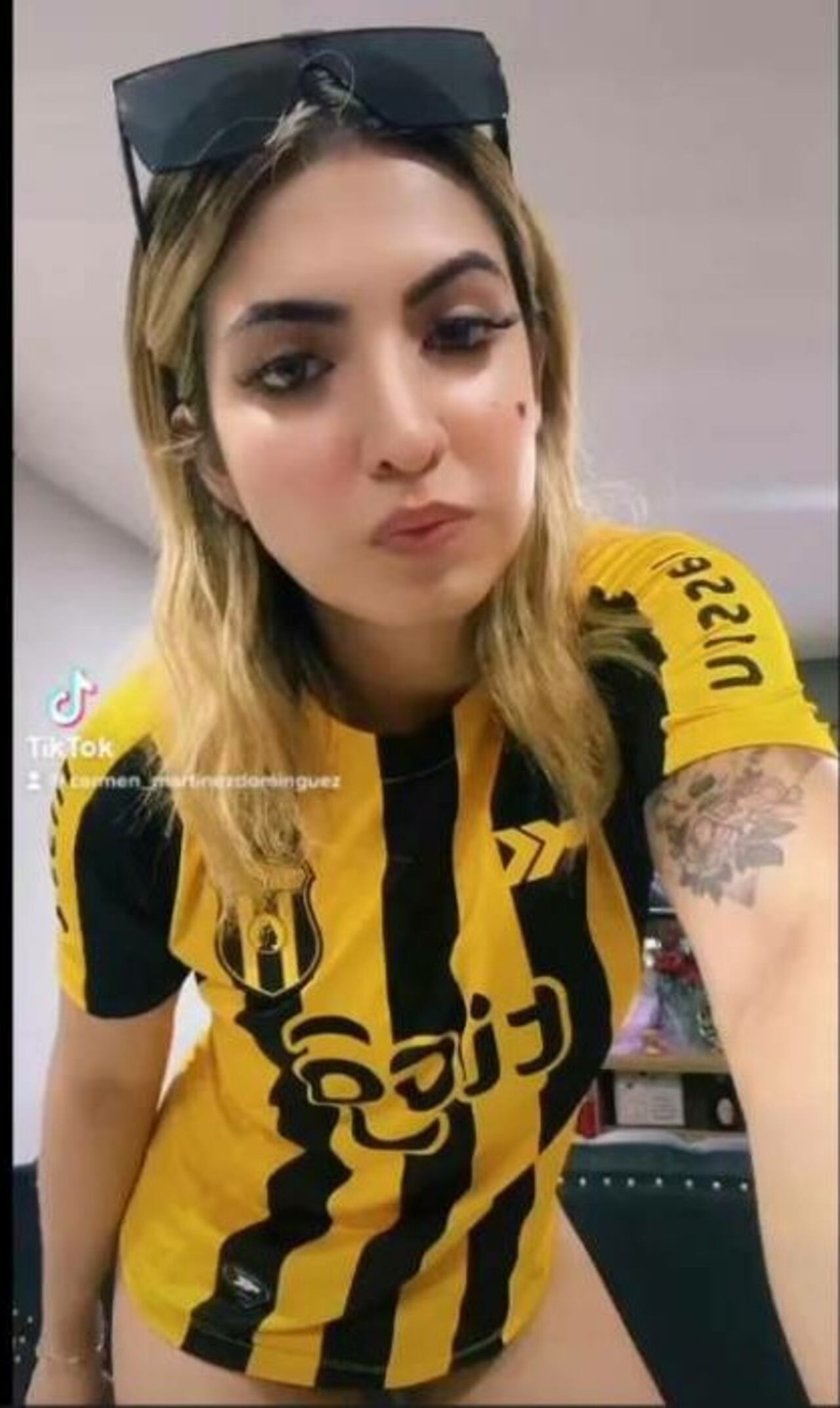 La hincha del "Indio"que se alzó con todos los piropos en Instagram. (Captura de video)