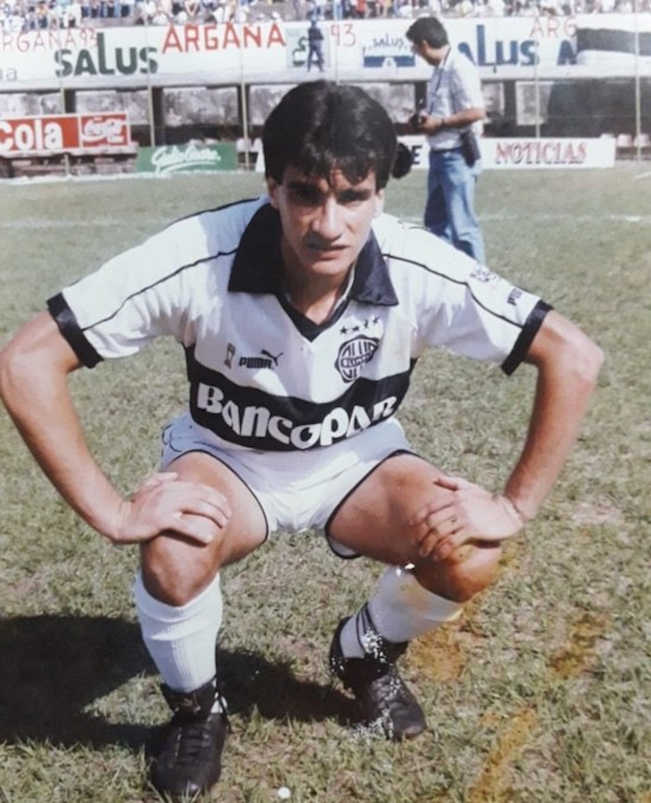 Acuña, con la casaca del Franjeado.