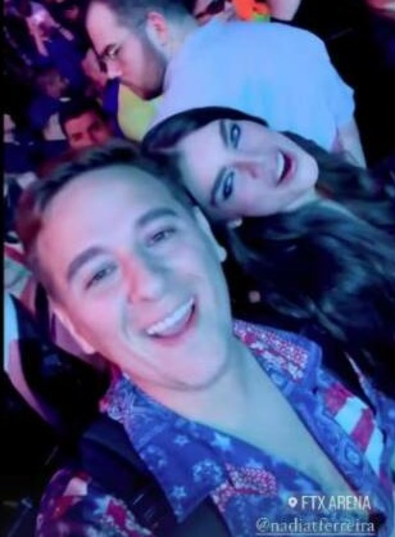 Nadia Ferreira, obviamente estuvo en primera fila. (Captura de pantalla)