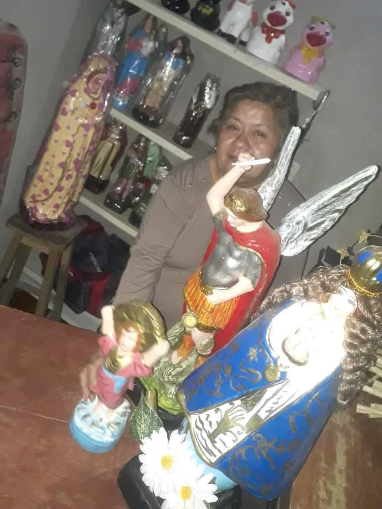 Doña Cristina aseguró que está rezando por las almas que no encuentran paz ndaje.
