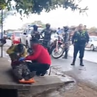 Linces se machucaron al caer de su moto