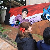 “Soñamos con que Orlando Gill nos firme un autógrafo en el mural que le hicimos”