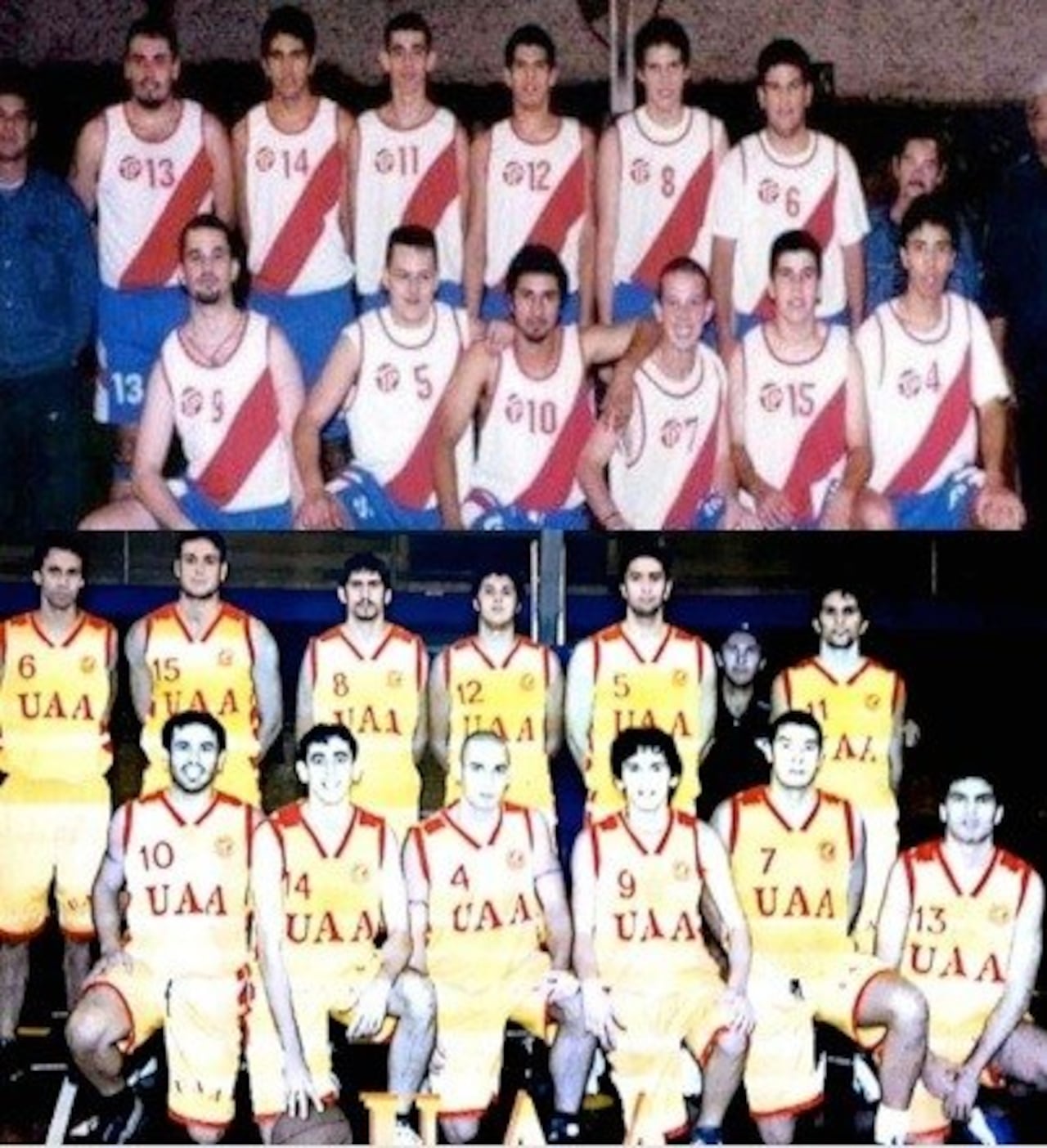 Los dos equipos de básquet que marcaron a fuego a Benítez: Ciudad Nueva y la UAA.