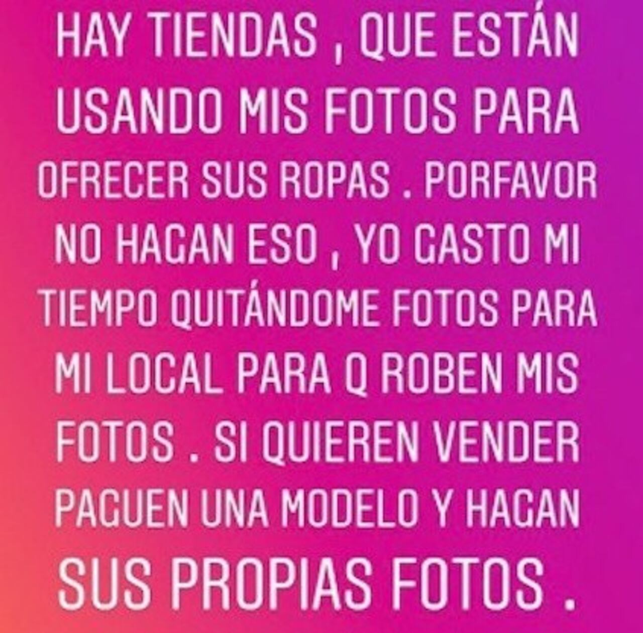 AVISO. De esta manera, la cuerona realizó la denuncia en su Instagram.
