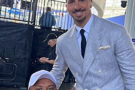 Zlatan Ibrahimovic pidió una foto a Mortero Bala