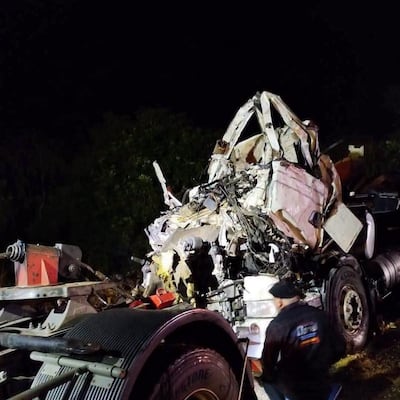 Choque fatal en Brasil involucró a un semirremolque con chapa paraguaya