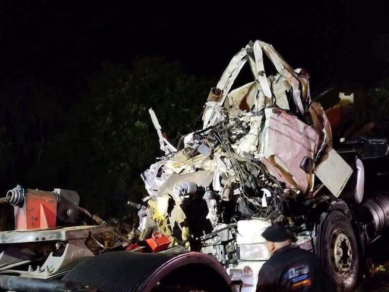 Choque fatal en Brasil involucró a un semirremolque con chapa paraguaya