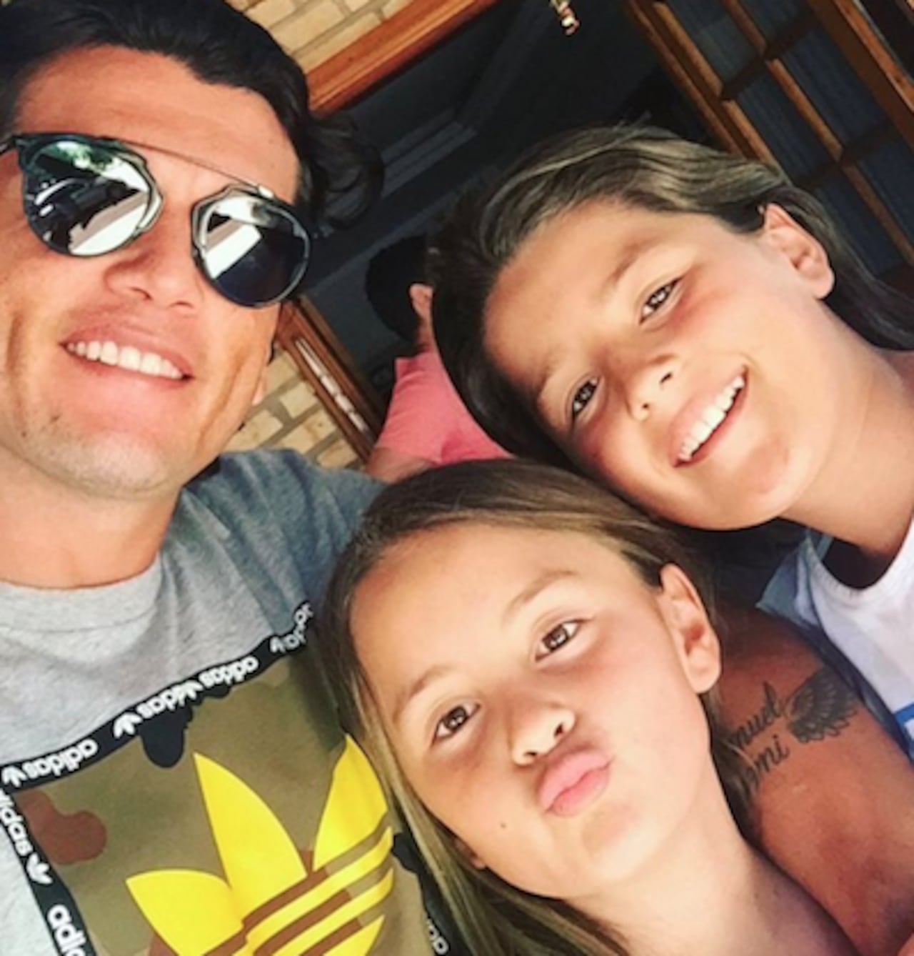 TECHAGA’U. Nelson Haedo y sus hijos se manifestaron en redes sociales que extrañan a Martynka Mescheder.