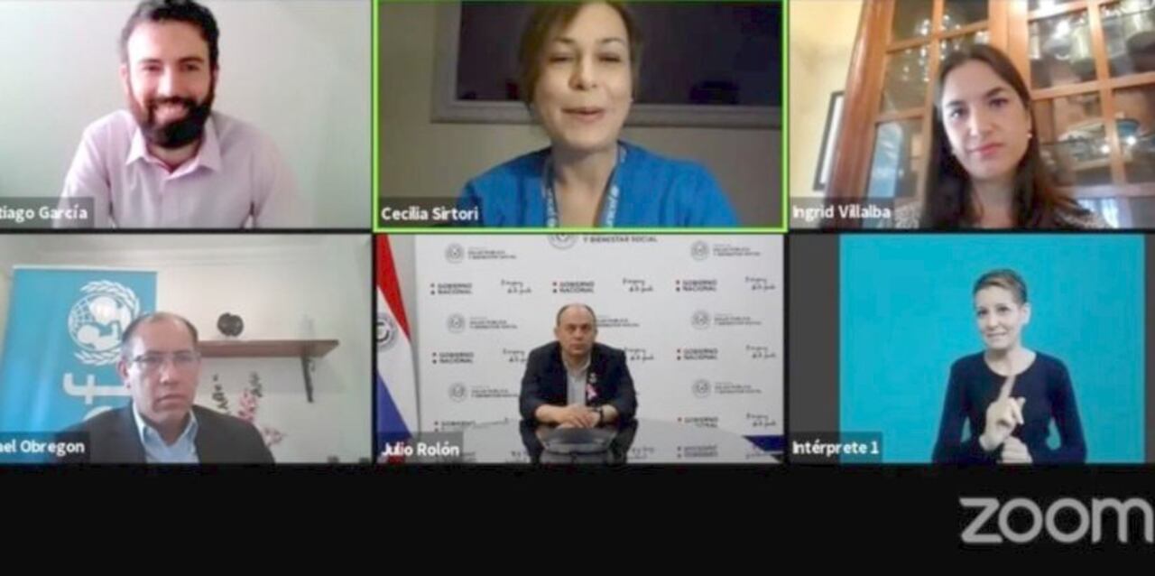 El lanzamiento se llevó a cabo en la mañana de ayer, a través de la plataforma Zoom y una transmisión en vivo por la cuenta de Facebook de Unicef Paraguay.