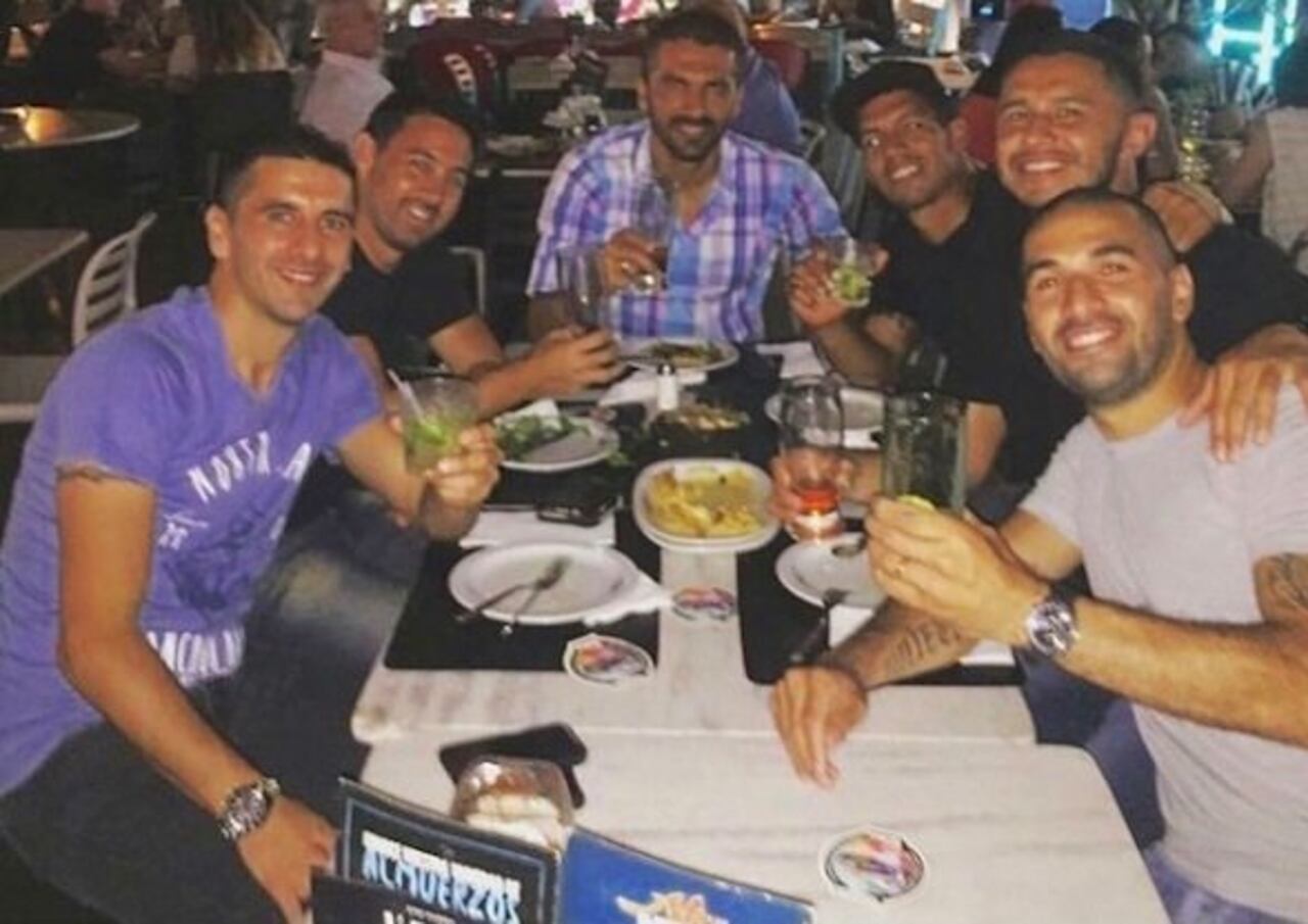 GRAN AUSENTE. Estaban todos, menos Diego Barreto. La foto se hizo viral en las redes.