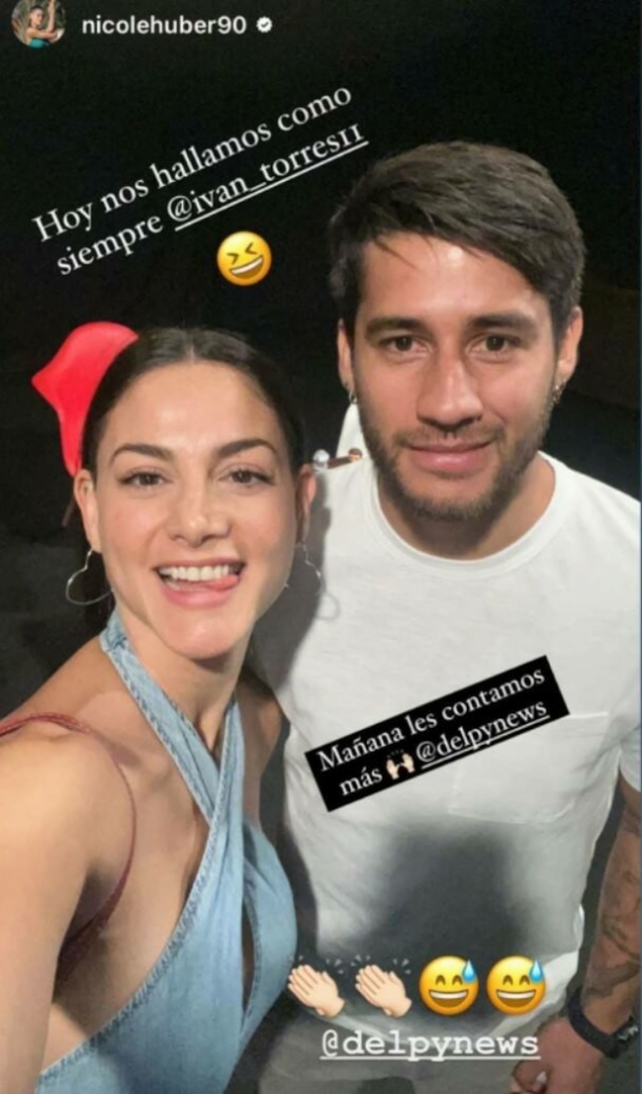 Nicole Huber y Tito Torres. (Instagram @nicolehuber90)