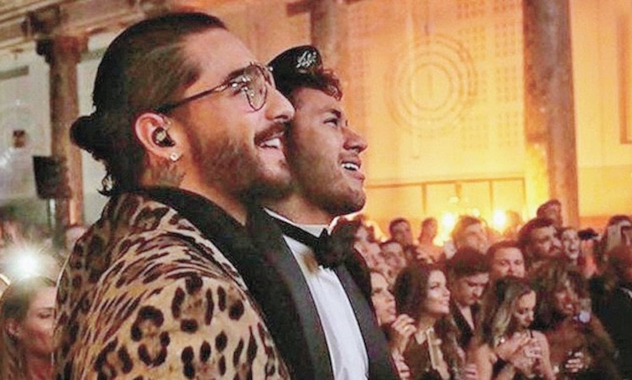 ÍNTIMOS. Así andaban Neymar y Maluma.