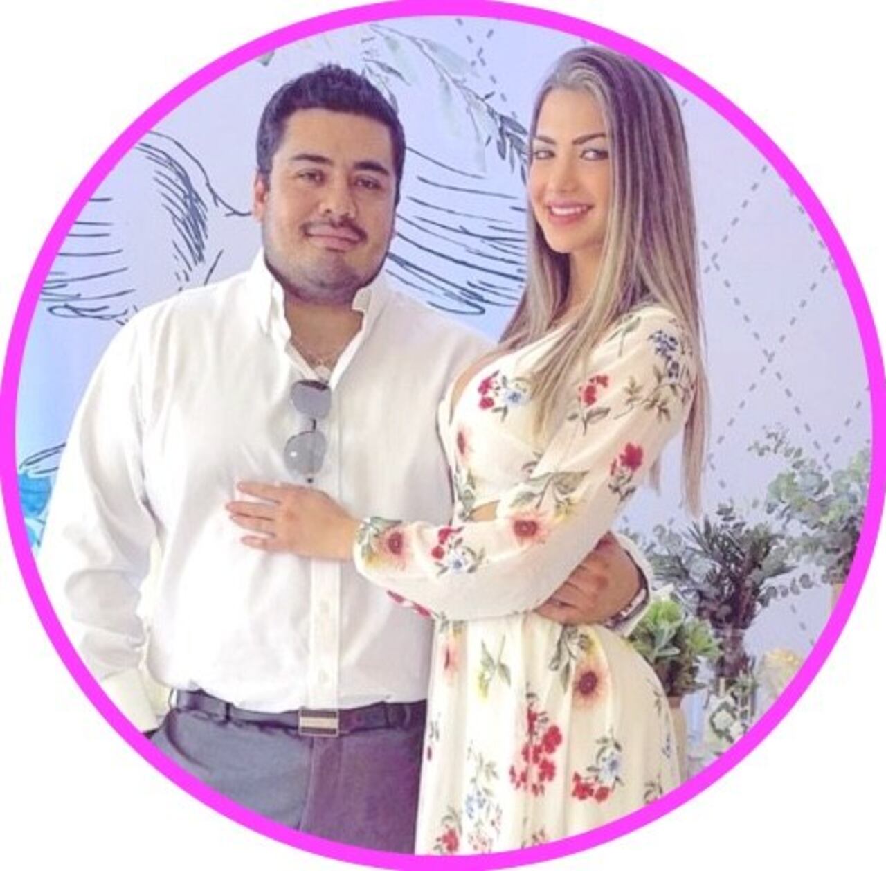 El empresario boliviano cuando era novio de Lili.