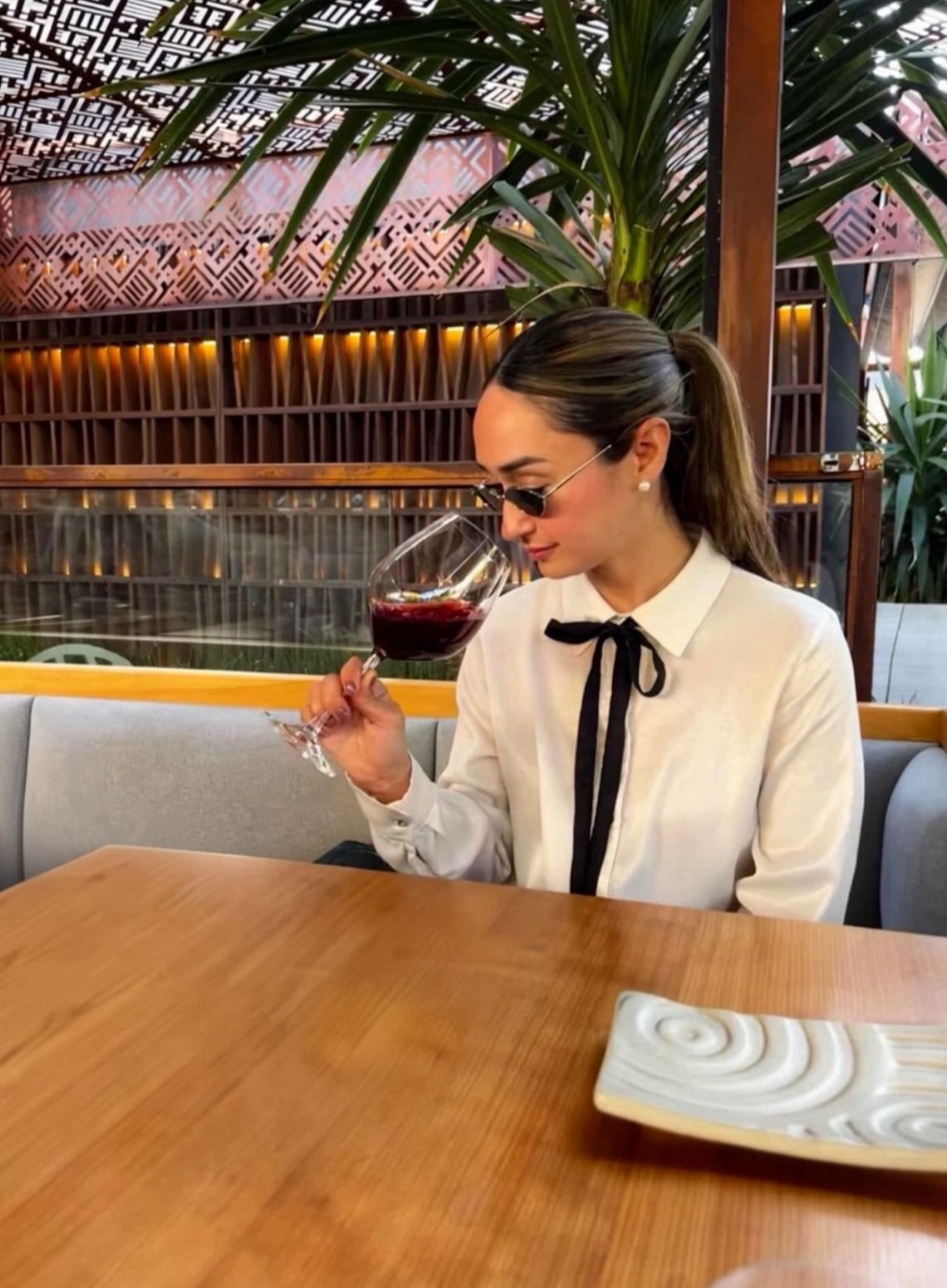 Valeria Franco, catadora de vinos en Chile.