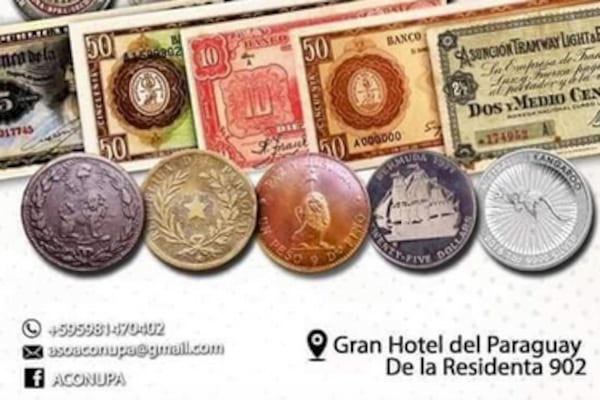 Se viene el festival de las monedas y los billetes: El "Asunción Coin Fest"