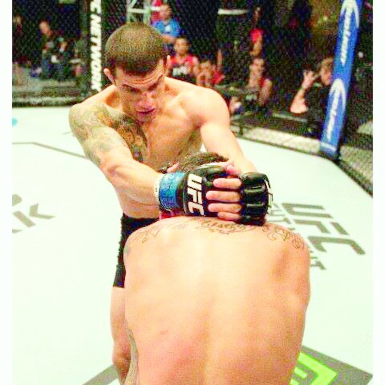 EN LA UFC. Otra de sus peleas en la UFC.