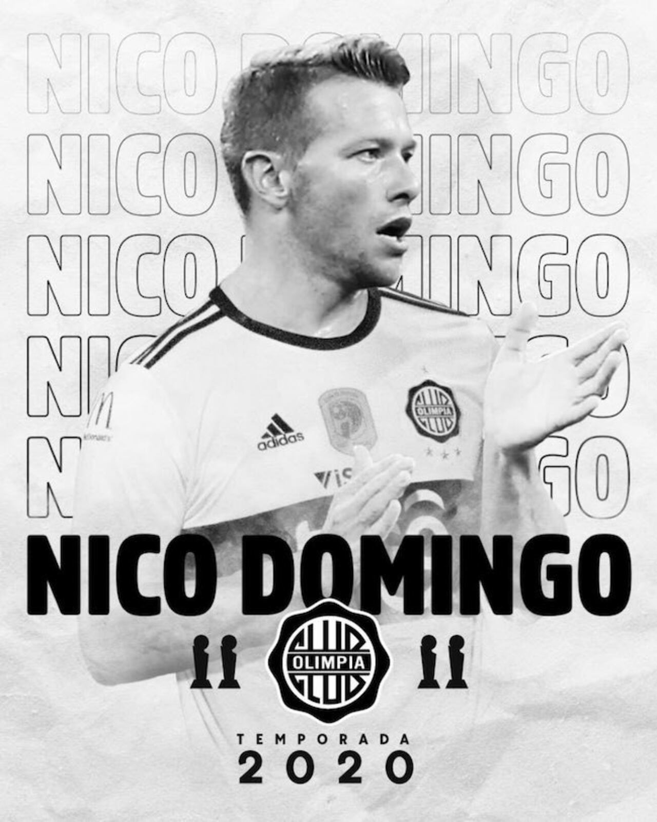 Ayer fue oficializada la contratación de Nico Domingo, en las redes del club.
