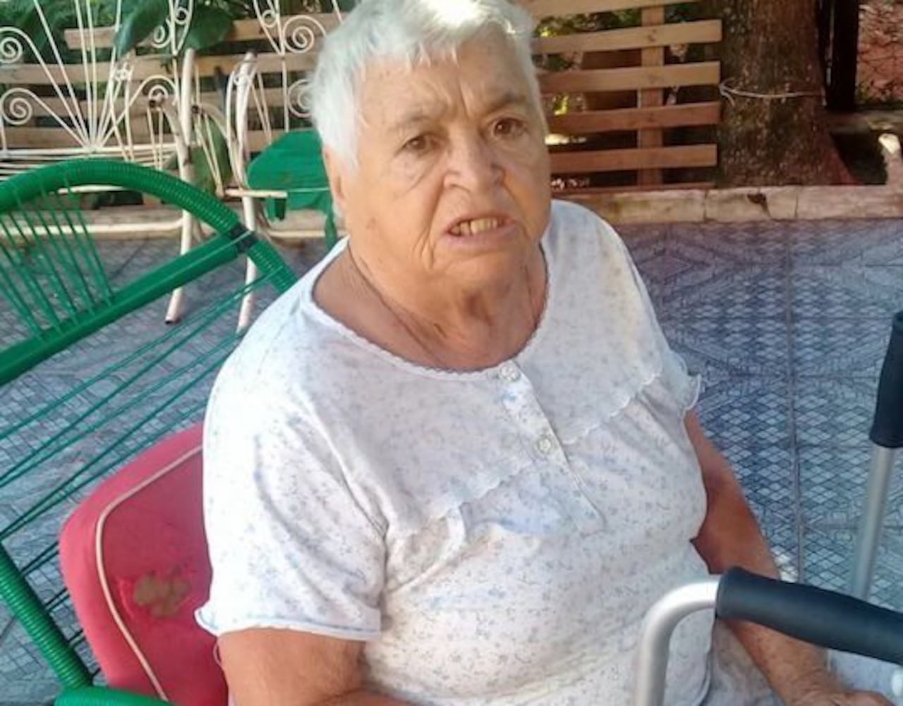 ENFERMA. Esta es la mamá de doña Cristina.