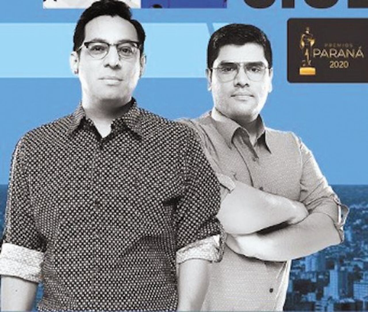 REPITIERON. Clari Arias y Gustavo Velázquez lograron ganar por segunda vez el premio al Mejor Programa Informativo/Periodístico por “Dos en la Ciudad”, que hacen por Universo AM.