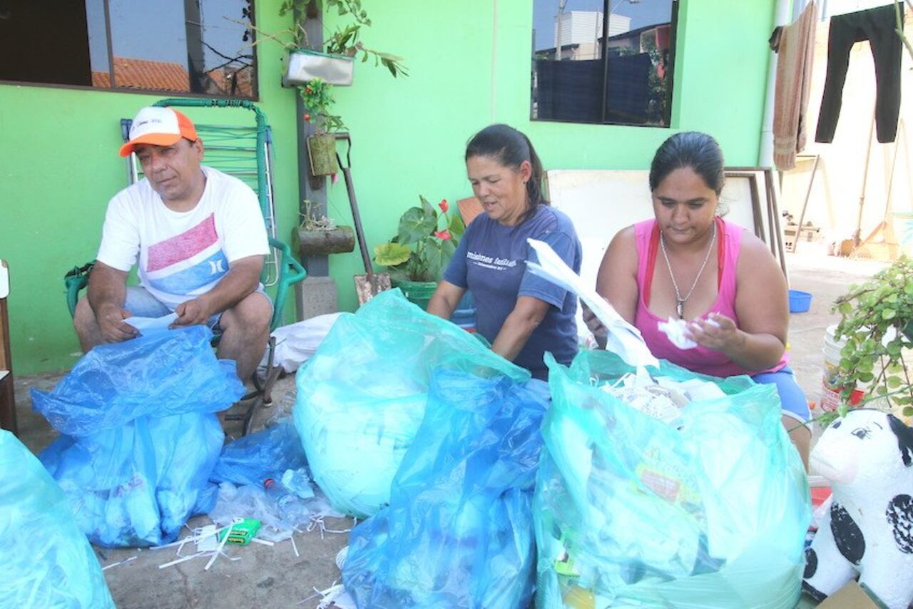 Un grupo de recicladores.
