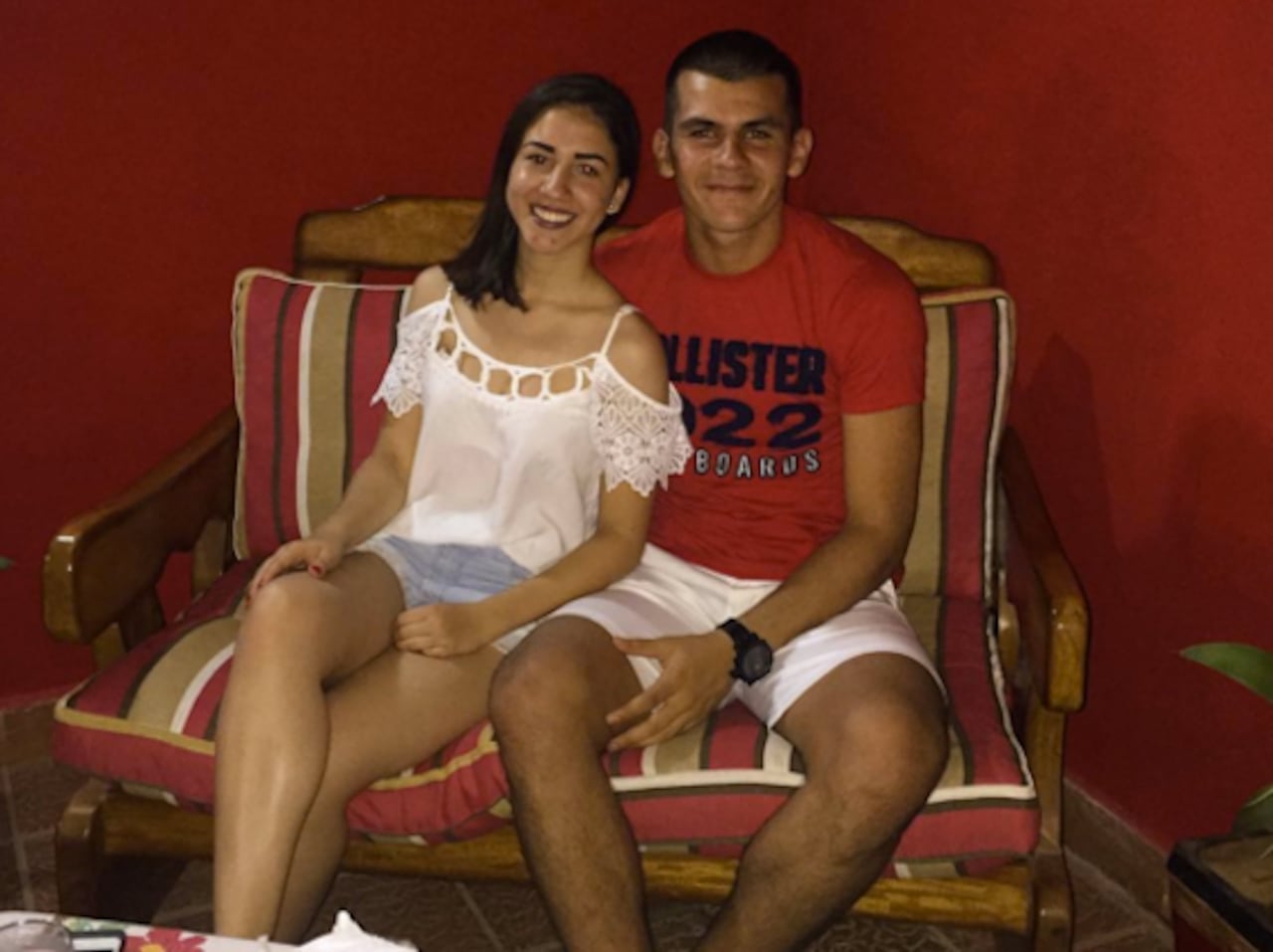 ENAMORADO. Santiago Rojas también dedicó el triunfo a su novia, Araceli Corvalán.