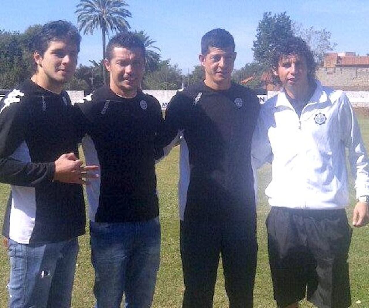 Ronald Huth, Dante López, Diego Centurión y “Lolo” Abente.
