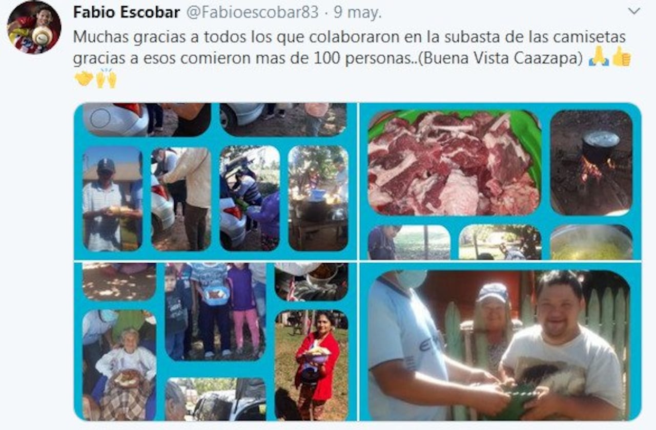 Hace un tiempo Fabio publicaba esto. Admitió que buscará seguir ayudando.