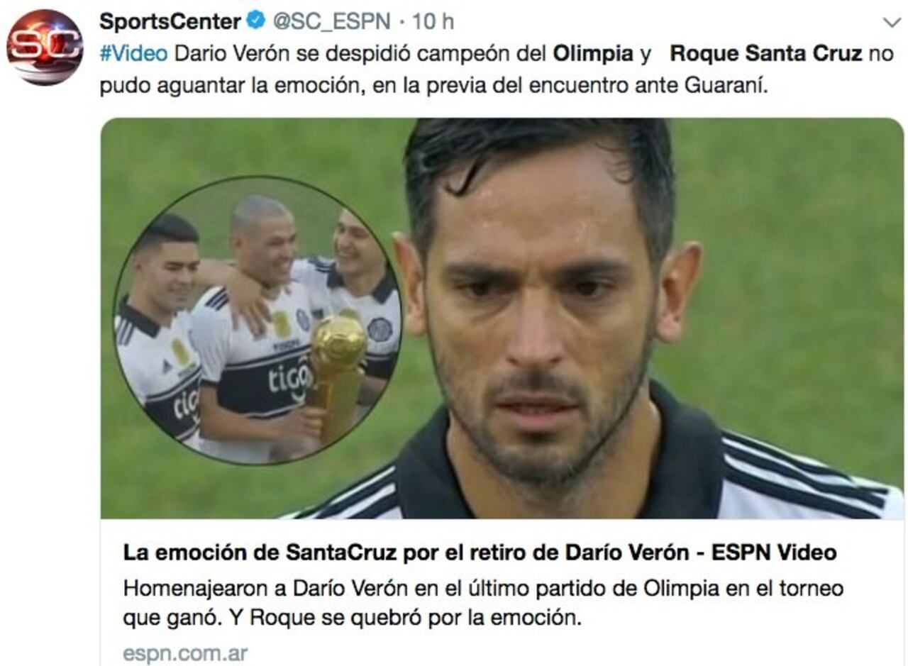 Medios internacionales se hicieron eco de todo lo que generó Darío Verón en su retiro.