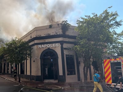 Discoteca del centro se prendió fuego en pleno mediodía
