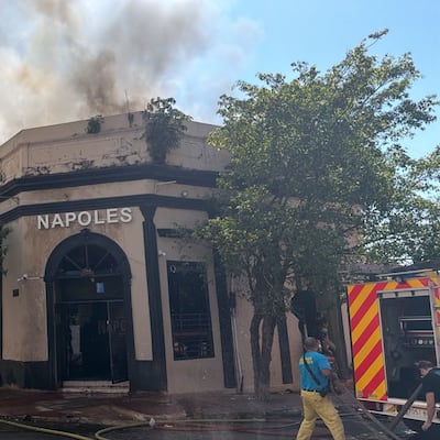 Discoteca del centro se prendió fuego en pleno mediodía