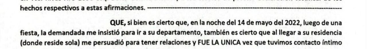 El joven respondió a la demanda y dijo que la mujer le persuadió para tener relaciones sexuales. (Foto: @SolPavon)