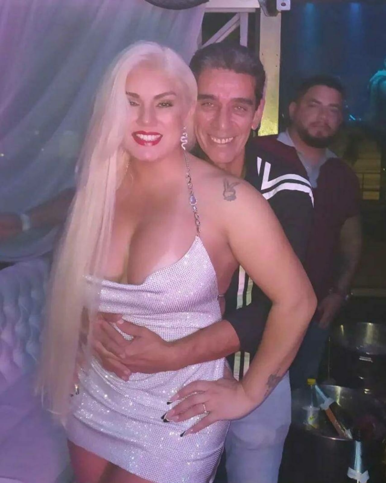 Lilian Ruiz y el farandulero Tony Pérez. (Gentileza)