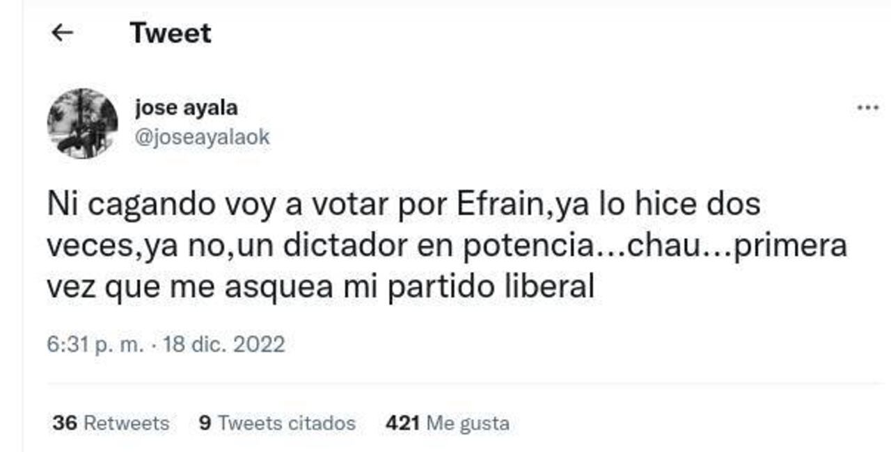 El plagueo de José Ayala.