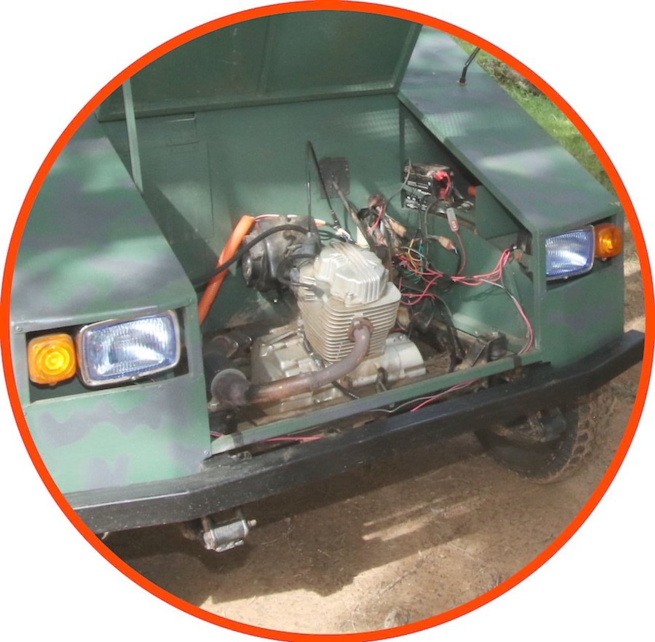 El motor del móvil.