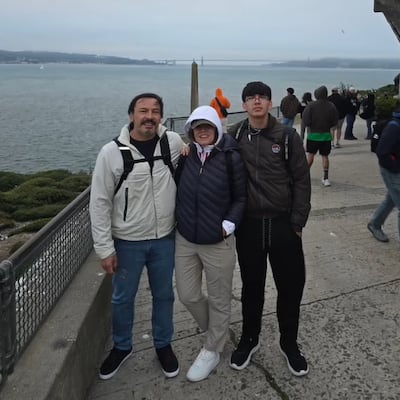 Sole Franco se paseó por la Isla de Alcatraz